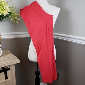 Lularoe solid Fire Coral Tall and Curvy leggings